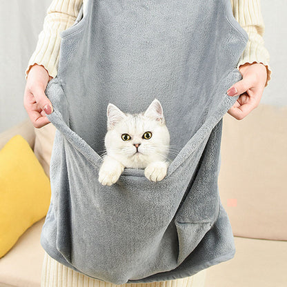 Premium Arctic Velvet Pet Apron – Soft & Stylish Dog and Cat Outfit