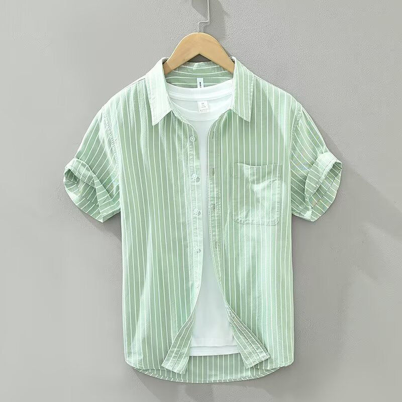 Loose-Fit Color-Block Summer Shirt