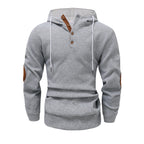 Men’s Hooded Pullover Sweatshirt – Classic Long Sleeve Polyester Hoodie for Everyday Casual Wear