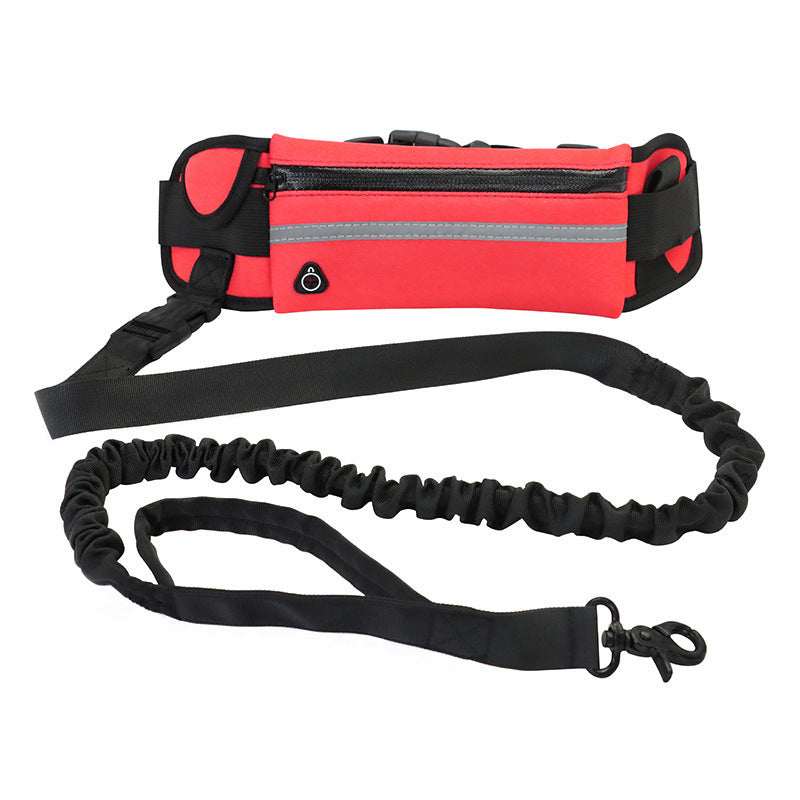 Hands-Free Dog Leash Belt with Adjustable Waist Strap and Bungee Leash – Ideal for Running, Walking & Hiking