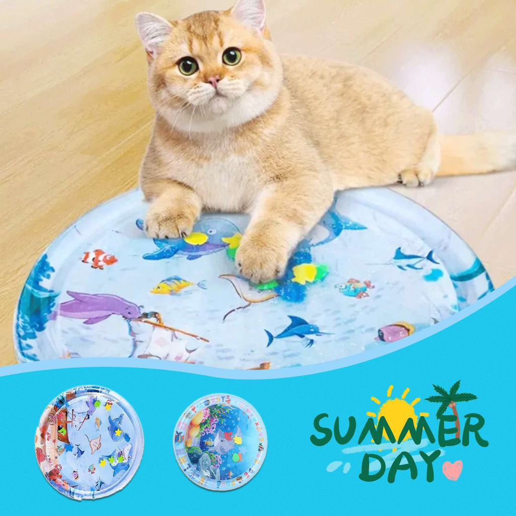 Inflatable Water Playmat for Cats – Cool Sensory Ice Pad for Pets