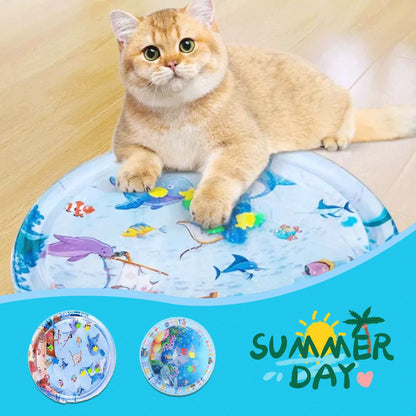 Inflatable Water Playmat for Cats – Cool Sensory Ice Pad for Pets
