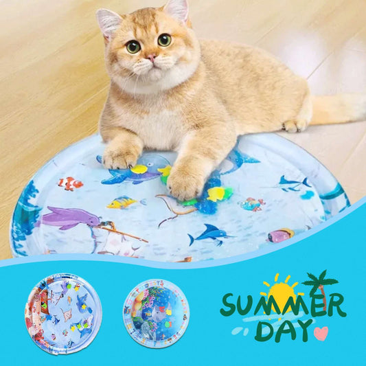 Inflatable Water Playmat for Cats – Cool Sensory Ice Pad for Pets