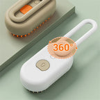 Stoomborstel voor huisdieren met sproeifunctie – antistatische en geurverdrijvende borstel voor katten- en hondenhaar voor het verwijderen van klitten en massage – USB-oplaadbaar en 360° draaibaar handvat