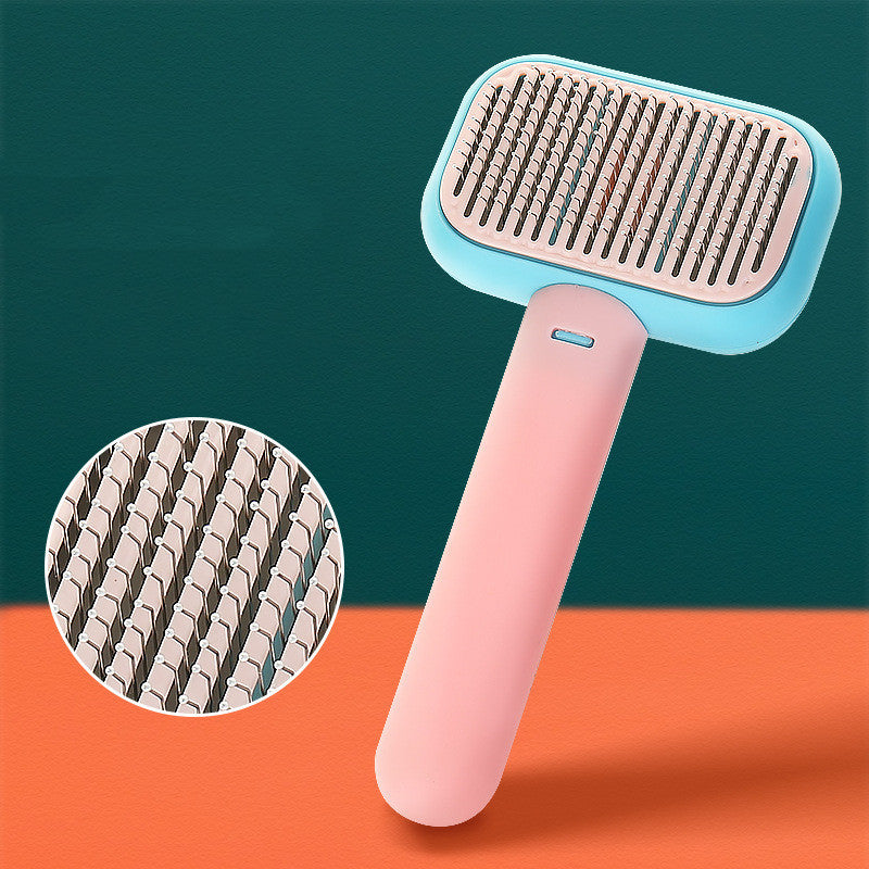 Pet Grooming Comb Brush – Anti-Shedding, Knot-Removing & Massage Brush for Dogs and Cats