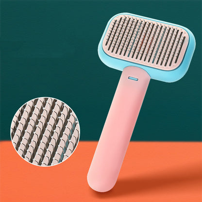 Pet Grooming Comb Brush – Anti-Shedding, Knot-Removing & Massage Brush for Dogs and Cats