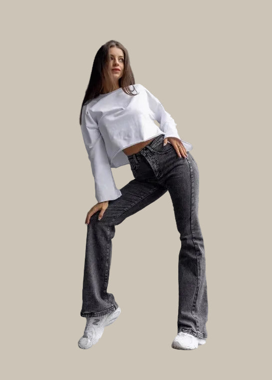 The Stone-Wash Denim Jeans