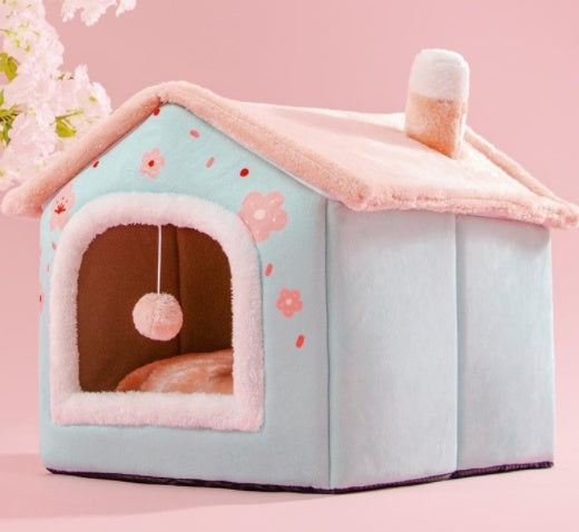 Cama acogedora y autocalentable para mascotas: nido suave, transpirable y duradero para gatos y perros.