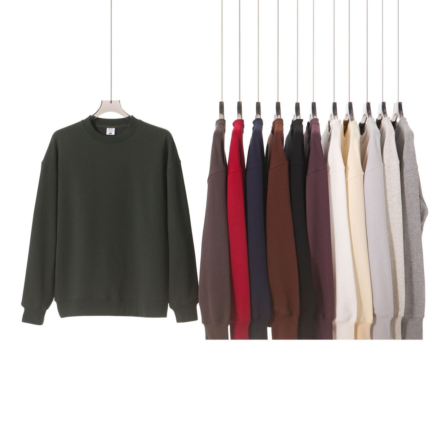 Men’s Hooded Cotton Zipper Coat – Loose Fit Long Sleeve Casual Jacket for Everyday Wea