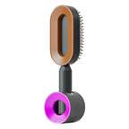 Self-Cleaning Scalp Massage Hair Brush – 3D Air Cushion Anti-Static Detangling Comb for All Hair Types | Pain-Free, No-Pull Hair Brush for Healthy Hair Growth & Frizz-Free Styling