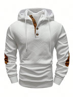 Men’s Hooded Pullover Sweatshirt – Classic Long Sleeve Polyester Hoodie for Everyday Casual Wear