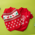 Suéter de lana de punto acogedor: estilo europeo y americano, con diseños de alces y árboles de Navidad.