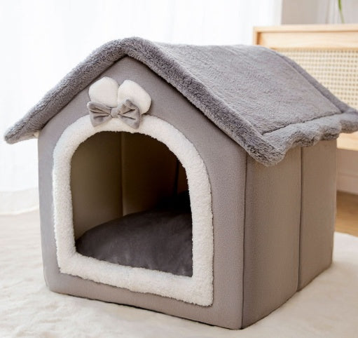 Cama acogedora y autocalentable para mascotas: nido suave, transpirable y duradero para gatos y perros.