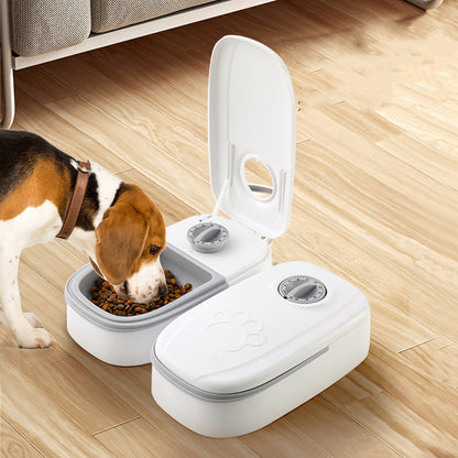 Automatic 2-in-1 Gravity Pet Feeder & Water Dispenser – Large Capacity Cat & Dog Feeding Station