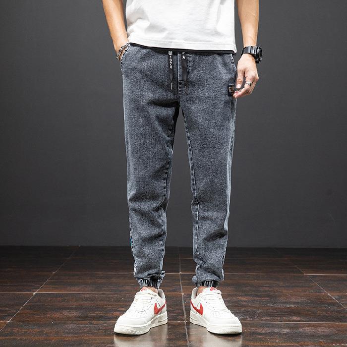 Stretch Cotton Straight Denim Jeans